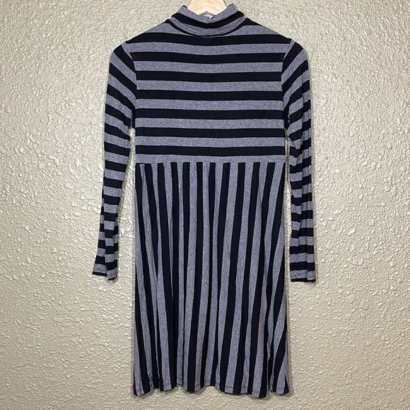 T-Shirt Stripe Turtleneck Dress or Tunic - Picture 2 of 7